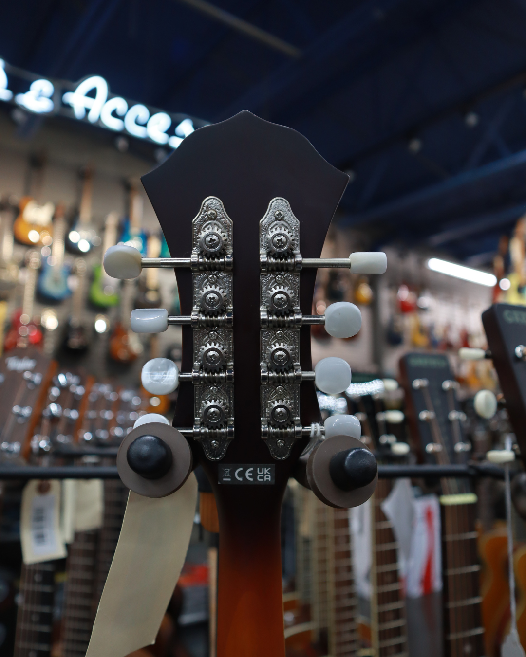 Fender 0970382337 PM-180E Mandolin, Walnut Fingerboard, Aged Cognac Burst