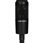 Audio Technica AT2035 Large-diaphragm Condenser Microphone with Low-cut Filter, 10dB Pad, Cardioid Pickup Pattern, and Custom Shockmount