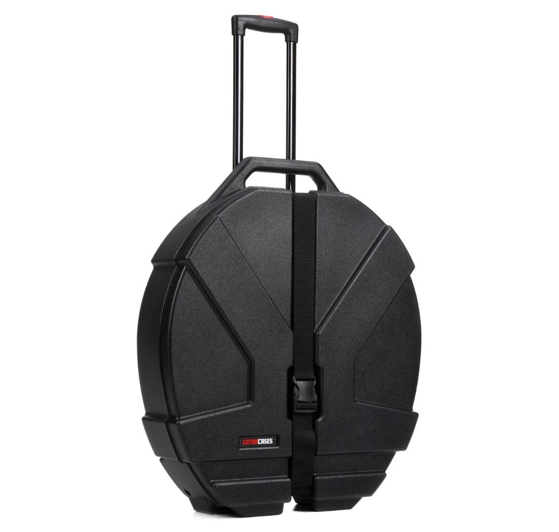 GatorGPCCYM22W Molded Cymbal Case with Inline Wheels Gator Grooves Roto