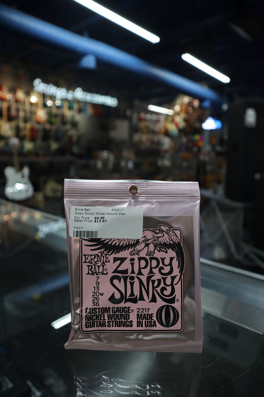 Ernie Ball P02217 Zippy Slinky Nickel Wound Electric Guitar Strings 7-36 Gauge