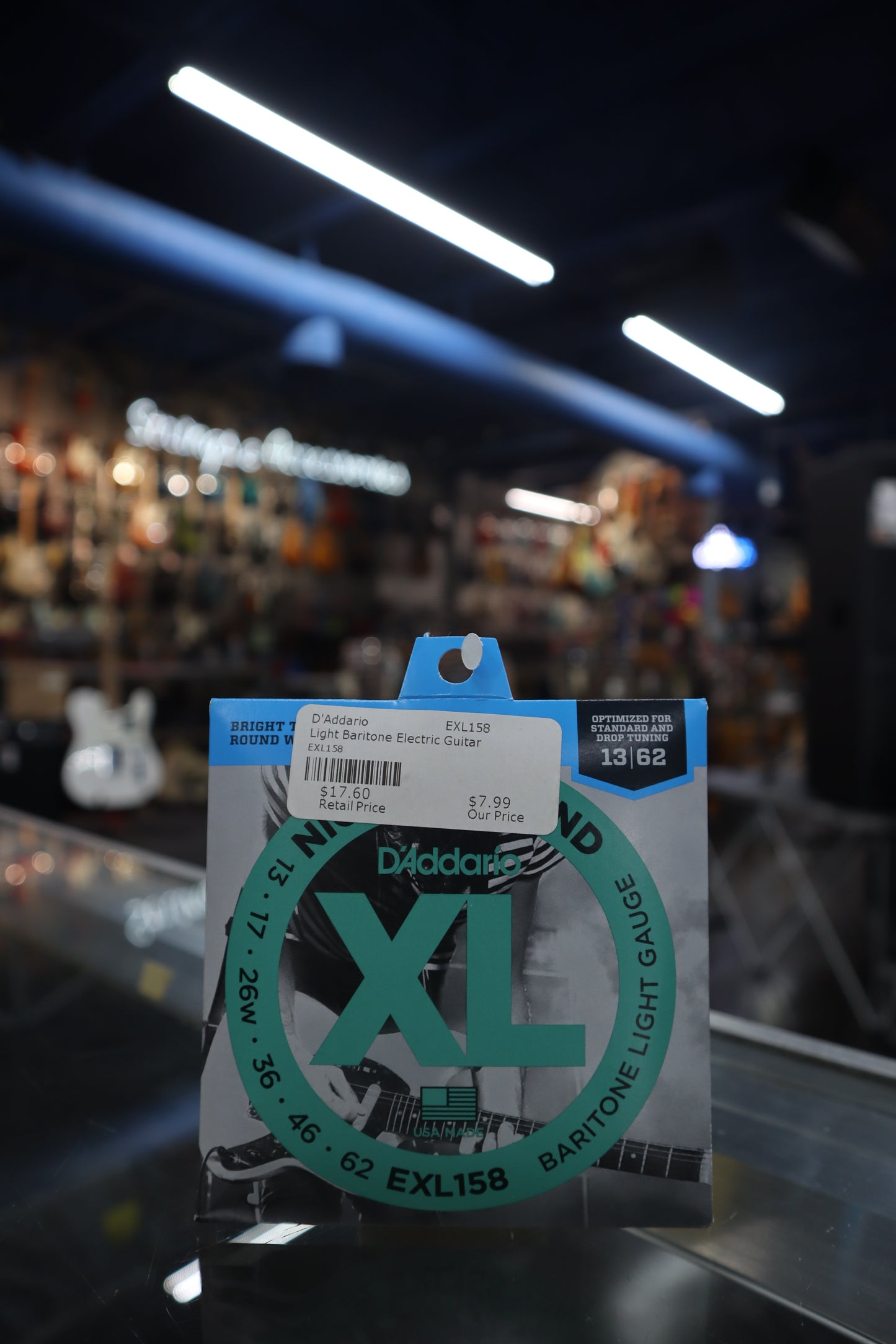 D'Addario EXL158 Light Baritone Electric Guitar Strings