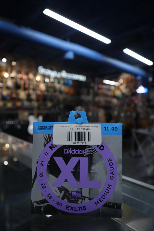 D'Addario EXL115 XL Blues/Jazz Elec Gtr Strgs