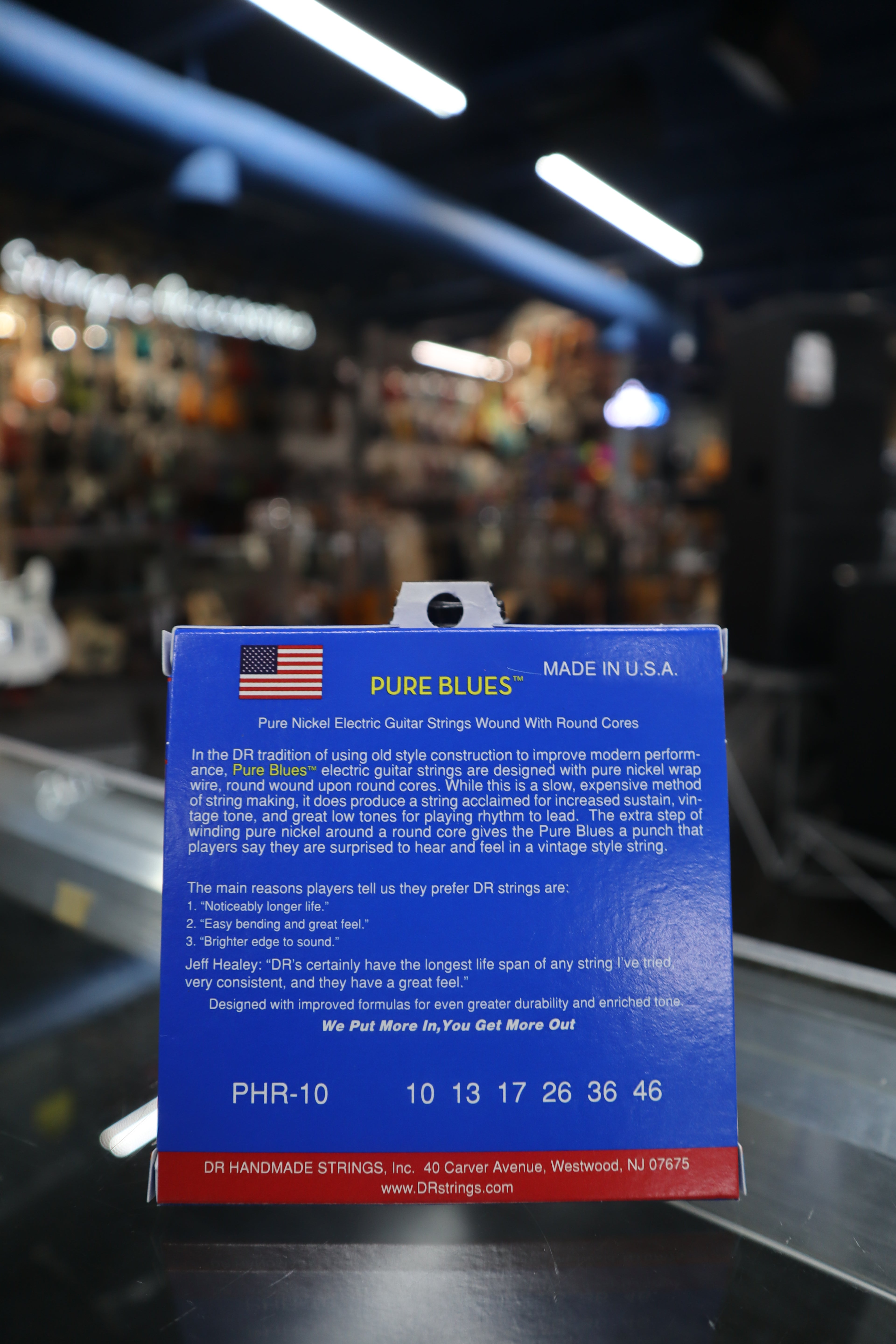 DR PHR10 Pure Blues Strings Med 10-46