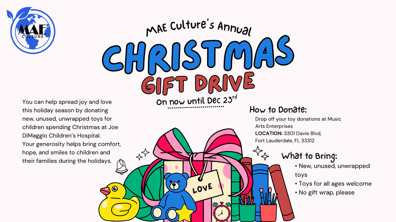 MAE Culture's Annual Christmas Gift Drive