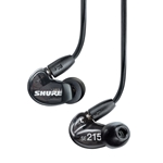 Shure SE215-K Sound Isolating Earphones with Dynamic MicroDriver and Detachable Cable (Black)