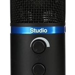 IK Multimedia IP-IRIG-MICSTDBLA-IN Portable Large-Diaphragm Digital Microphone (Black)