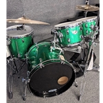 Ludwig 100CM4GSUSED LUDWIG USA 100th Anniversary (2009) Classic Maple 4-pc Kit in Green Sparkle