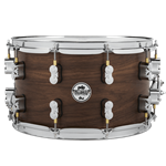 Pacific PDSN0814MWNS 8x14" 20-ply Maple/Walnut LTD Snare Drum with dw MAG throw-off