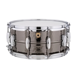 Ludwig LB417K Black Beauty 6.5x14" Snare with Hammered Shell and 10x Imperial Lugs