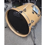 DW DRPL1620KKNA Performance Series Maple Bass Drum 16x20" in Gloss Natural Lacquer with Chrome Hardware