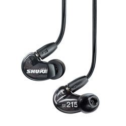 Shure SE215-K Sound Isolating Earphones with Dynamic MicroDriver and Detachable Cable (Black)