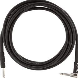 Fender 0990820025 Professional Series Instrument Cable, Straight-Angle, 10', Black