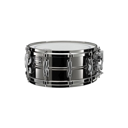 Yamaha YSS1455SG Steve Gadd 5.5x14" Steel Signature Snare with Die-Cast Hoops, Black Nickel Finish